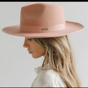 GIGI PIP NWT Monroe Rancher Dusty Pink Fedora Cowboy Hat